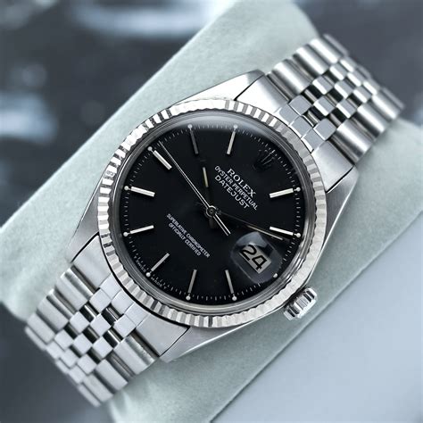 rolex 1601 matte black dial|rolex datejust 1601 price.